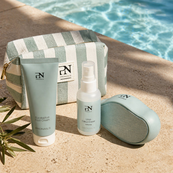 Foot Care Travel Set + Gratis cosmetic fiber bag